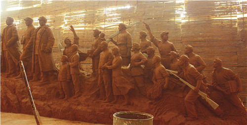 西安鑄銅雕塑-馬欄革命紀念館項目（2）